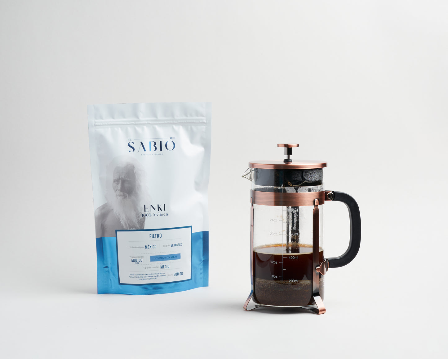 Prensa Francesa + Bolsa de Café